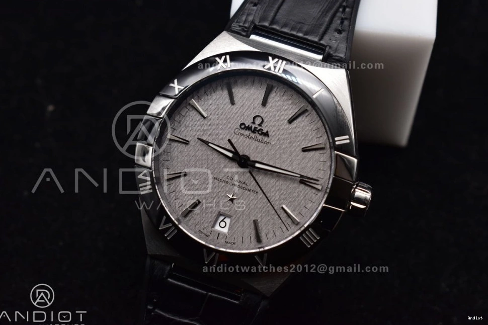 Best on Constellation Gray Super SBF Black Strap SS Gummy 1:1 Edition Cozy Clone Dial A8900 418 0728